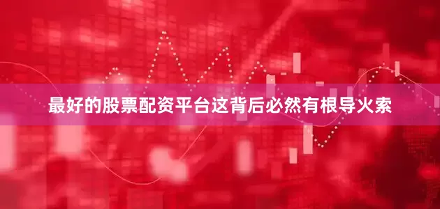 最好的股票配资平台这背后必然有根导火索